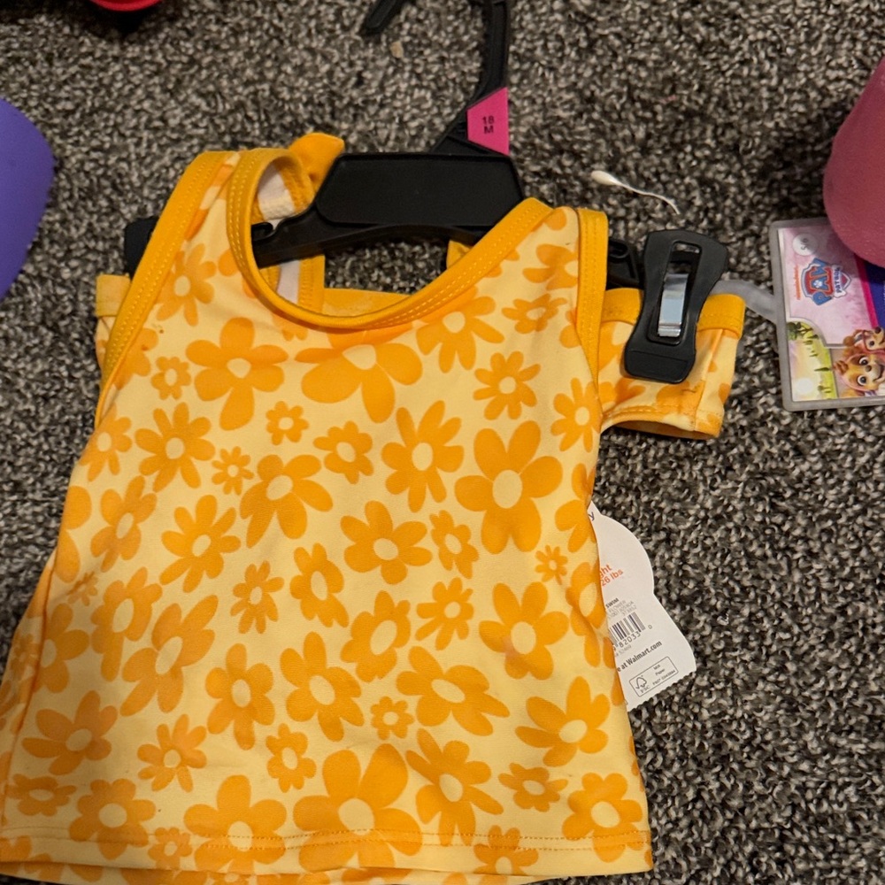 Yellow Floral swimsuit